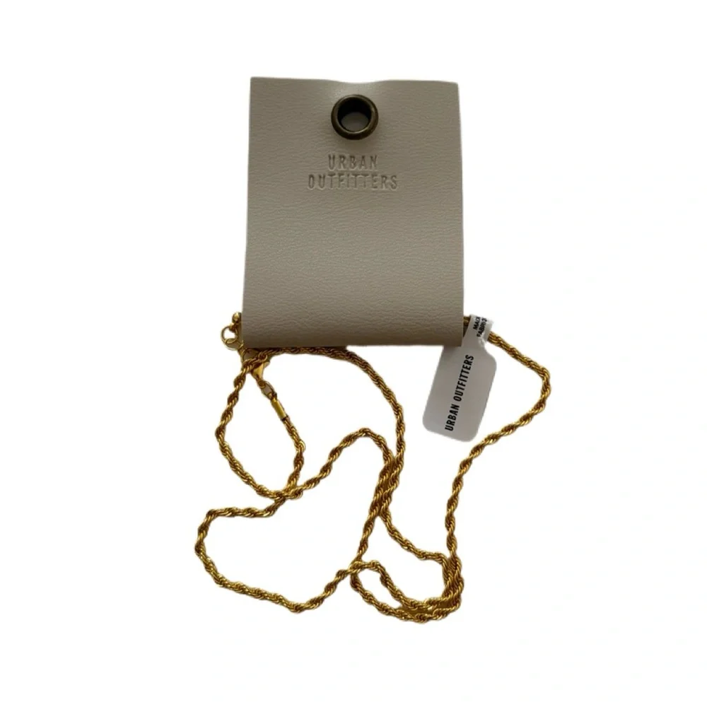 Urban Outfitters NWT Gold Twist 23” Rope Chain Necklace One Size
